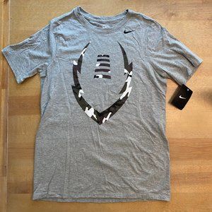 Nike Tee Youth XL Football graphic with small swoosh NWT